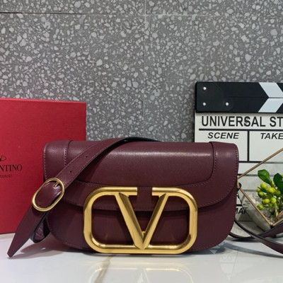 Valentino 2019 Leather Garavani Shoudler Cross Bag,26.5CM - 발렌티노 2019 가라바니 숄더 크로스백,0030-VTB0926,26.5CM,와인