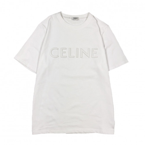 Celine 2019  Mm/Wm Hedi Slimane Logo Cotton Short Sleeved Oversize Tshirt - 셀린느 남자 로고 코튼 오버사이즈 반팔티 Cel0051x.Size(xs - xl).화이트