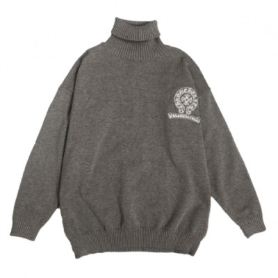 Chrome Hearts 2019 Mens Turtle-neck Sweater - 크롬하츠 2019 남성 터틀넥 스웨터 Chr0081x.Size(s - 2xl).그레이