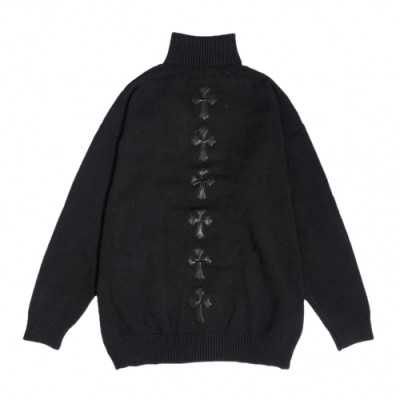 Chrome Hearts 2019 Mens Turtle-neck Sweater - 크롬하츠 2019 남성 터틀넥 스웨터 Chr0082x.Size(s - 2xl).블랙