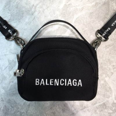 Balenciaga 2019 Canvas Shoulder Bag,16CM - 발렌시아가 2019 캔버스 숄더백,BGB0508,16CM,블랙