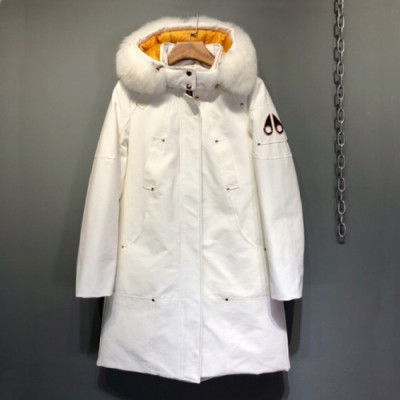 [매장판] Moose Knuckle 2019 Womens Logo Goose Down Parka - 무스너클 2019 여성 로고 구스다운 파카 Moo0086x.Size(s - l).화이트