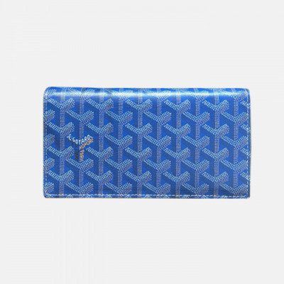 Goyard 2019 Mm / Wm PVC Wallet - 고야드 2019 남여공용 PVC 장지갑 GYW0067,블루