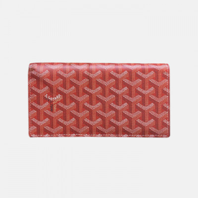 Goyard 2019 Mm / Wm PVC Wallet - 고야드 2019 남여공용 PVC 장지갑 GYW0068,레드