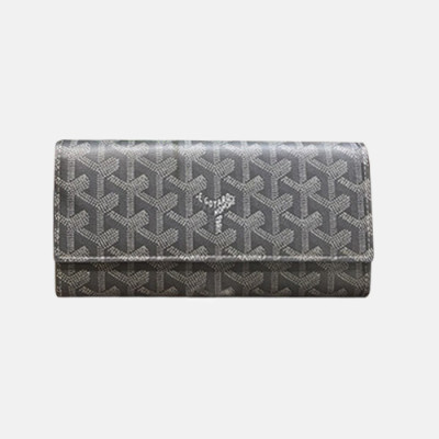 Goyard 2019 Mm / Wm PVC Wallet - 고야드 2019 남여공용 PVC 장지갑 GYW0075,그레이