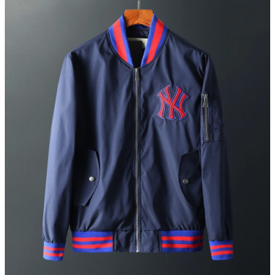 Gucci 2019 Mens Logo Casual Windproof Jacket - 구찌 2019 남성 로고 캐쥬얼 방풍 자켓 Guc01859x.Size(m - 2xl).네이비