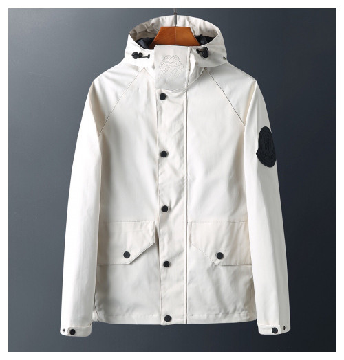 Moncler  2019 Mens Patch Logo Casual Jacket - 몽클레어 2019 남성 패치 로고 캐쥬얼 자켓 Moc01267x.Size(m - 3xl).화이트