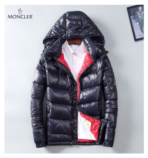 [몽클레어]Moncler 2019 Mens Patch Logo Modern Goose Down Padding - 몽클레어 2019 남성 패치 로고 모던 구스다운 패딩 Moc01285x.Size(m - 3xl).네이비