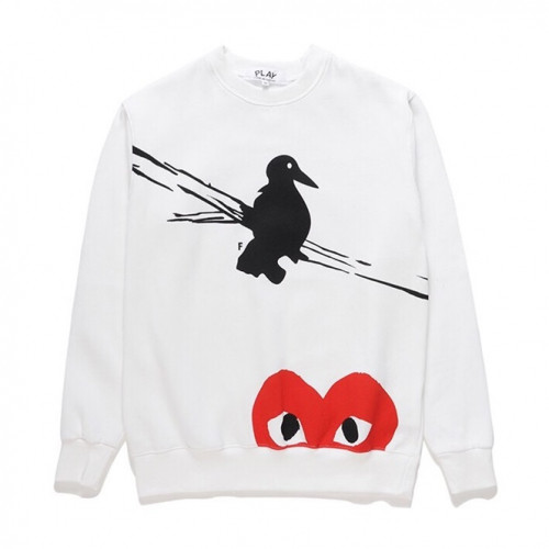 Cdgplay 2019 Unisex Print Heart Cotton Tshirts - 꼼데가르송 남/녀 프린트 하트 코튼 기모 긴팔티 - cdg35x