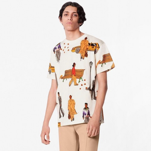 [루이비통]Louis vuitton 2019 Mm/Wm Crew -neck Cotton Short Sleeved Tshirt - 루이비통 2019 남자 크루넥 고튼 반팔티 Lou01494x.Size(xs - xl).화이트