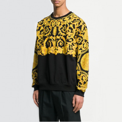 Versace 2019 Mens Medusa Logo Crew-neck Tshirts - 베르사체 2019 남성 메두사 로고 크루넥 긴팔티 Ver0437x.Size(s - 3xl).블랙