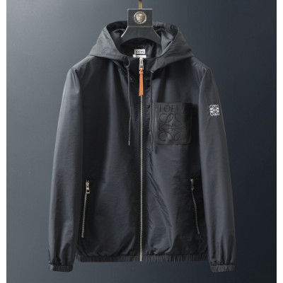 [로에베]Loewe 2019 Mens Logo Casual Windproof Jackets - 로에베 2019 남성 로고 캐쥬얼 방풍자켓 Loe0079x.Size(m - 2xl).블랙