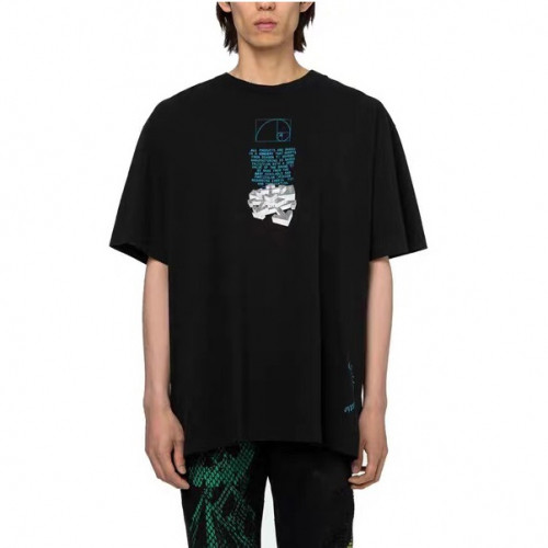 Off-white 2019 Mm/Wm Printing Logo Crew - neck Cotton Short Sleeved Oversize Tshirt - 오프화이트 남자 프린팅 로고 크루넥 코튼 오버사이즈 반팔티 Off0300x.Size(xs - l).블랙