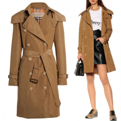 [버버리]Burberry 2019 Womens Vintage Cotton Trench Coat - 버버리 2019 여성 빈티지 코튼 트렌치 코트 Bur01800x.Size(s - xl).브라운