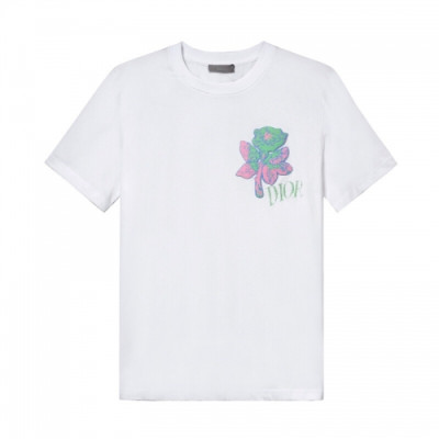 Dior 2019 Mens Logo Cotton Short Sleeved Tshirt - 디올 2019 남성 로고 코튼 반팔티 Dio0478x.Size(s - l).화이트