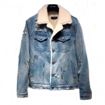 [아미리]Amiri 2019 Mens Casual Denim Jacket - 아미리 2019 남성 캐쥬얼 데님 자켓 Arm0064x.Size(s - xl).블루