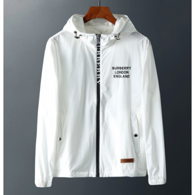 [버버리]Burberry 2019 Mens Casual Windproof Jacket - 버버리 2019 남성 캐쥬얼 방풍 자켓 Bur01817x.Size(m - 2xl).화이트