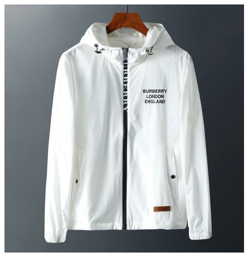 [버버리]Burberry 2019 Mens Casual Windproof Jacket - 버버리 2019 남성 캐쥬얼 방풍 자켓 Bur01817x.Size(m - 2xl).화이트