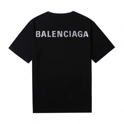 [발렌시아가]Balenciaga 2019 Mm/Wm Logo Cotton Short Sleeved Tshirt - 발렌시아가 2019 남자 로고 오버사이즈 코튼 반팔티 Bal0429x.Size(xs - m).블랙