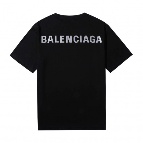[발렌시아가]Balenciaga 2019 Mm/Wm Logo Cotton Short Sleeved Tshirt - 발렌시아가 2019 남자 로고 오버사이즈 코튼 반팔티 Bal0429x.Size(xs - m).블랙