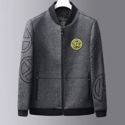 [펜디]Fendi 2020 Mens Business Zip-up Wool Jacket - 펜디 2020 남성 비지니스 집업 울 자켓 Fen0507x.Size(m - 3xl).그레이