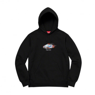 [슈프림]Supreme 2020 Mm/Wm Logo Cotton HoodT - 슈프림 2020 남자 로고 코튼 기모 후드티 Sup0080x.Size(s - xl).블랙