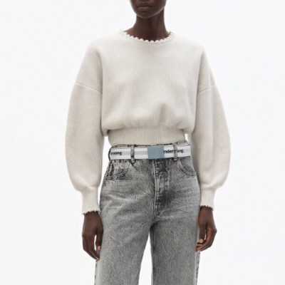 [매장판]Alexsander Wang 2020 Womens Trendy Pearl Wool Sweater - 알렉산더왕 2020 여성 트렌디 진주 울 스웨터 Alw0058x.Size(s - l).그레이