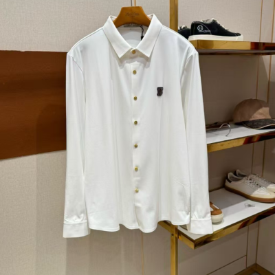 [버버리]Burberry 2025 Mens Classic Casual Cotton Tshirts - 버버리 2025 남성 클래식 캐쥬얼 코튼 셔츠 Bur01890x.Size(m - 3xl).화이트