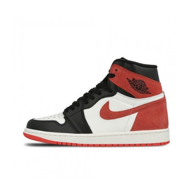 Air Jordan 1 x Nike 2019  Mens Running Shoes - 에어조던 1 x 나이키 2019 남성용 런닝슈즈 ,AIRJS0206, Size(255 - 280), 화이트+블랙(레드)