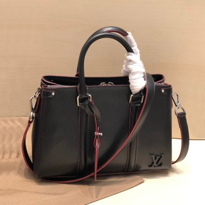 Louis Vuitton 2019 Epi  Twist Tote Shoulder Bag,29cm - 루이비통 2019 에삐 트위스트 토트 숄더백 M55163,LOUB1932,29cm,블랙