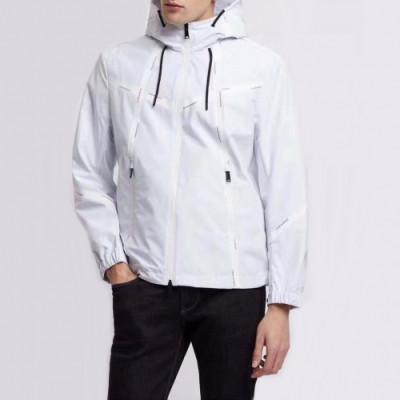 [알마니]Armani 2020 Mens Logo Casual Windproof Jackets - 알마니 2020 남성 로고 캐쥬얼 방풍 자켓 Arm0559x.Size(s - 2xl).화이트