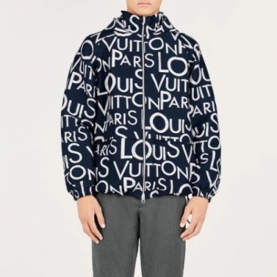 [루이비통]Louis vuitton 2020 Mens Logo Casual Jackets - 루이비통 2020 남성 로고 캐쥬얼 코튼 자켓 Lou01555x.Size(m - xl).블루