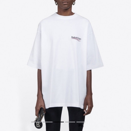 [발렌시아가]Balenciaga 2020 Mm/Wm Logo Cotton Short Sleeved Tshirts - 발렌시아가 2020 남자 로고 오버사이즈 코튼 반팔티 Bal0448x.Size(xs - l).화이트