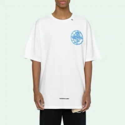 Off-white 2020 Mm/Wm Printing Logo Crew - neck Cotton Short Sleeved Oversize Tshirts - 오프화이트 2020 남자 프린팅 로고 크루넥 코튼 오버사이즈 반팔티 Off0315x.Size(xs - l).화이트