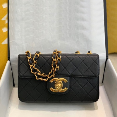 Chanel 2019 Leather Chain Shoulder Cross Bag,26CM - 샤넬 2019 여성용 레더 체인 숄더 크로스백,CHAB1369,26CM,블랙