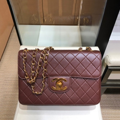 Chanel 2019 Leather Chain Shoulder Cross Bag,30CM - 샤넬 2019 여성용 레더 체인 숄더 크로스백,CHAB1373,30CM,레드