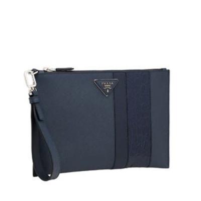 Prada 2019 Mens Clutch Bag,28CM - 프라다  2019 남성용 클러치백 2NG005-45,28CM,네이비