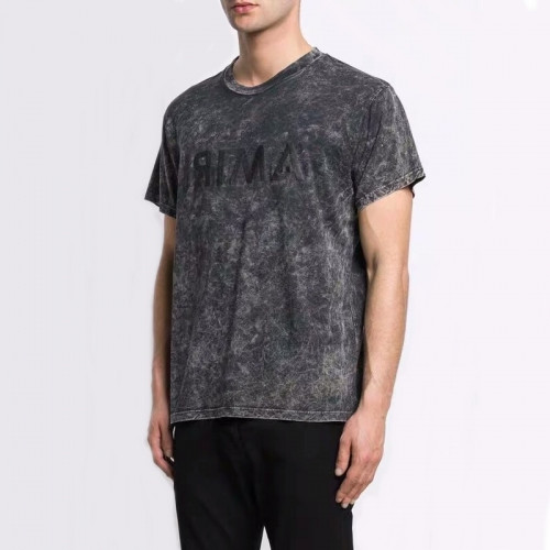 Amiri 2020 Mens Logo Cotton Short Sleeved Tshirts - 아미리 2020 남성 로고 코튼 반팔티 Ami0071x.Size(s - xl).블랙