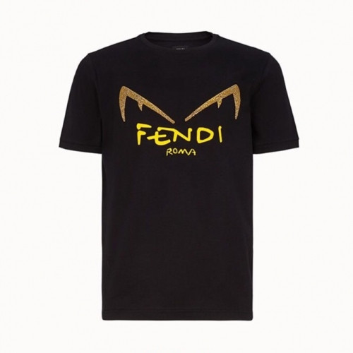 [펜디]Fendi 2020 Mens Logo Casual Silket Short Sleeved Tshirts - 펜디 2020 남성 로고 캐쥬얼 실켓 반팔티 Fen0516x.Size(s - 3xl).블랙
