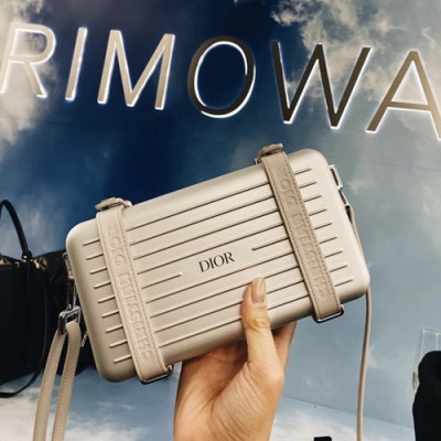 Dior & Rimowa 2019 Shoulder Bag,20CM - 디올 & 리모와 2019 여성용 숄더백  DIOB0493,20CM,실버