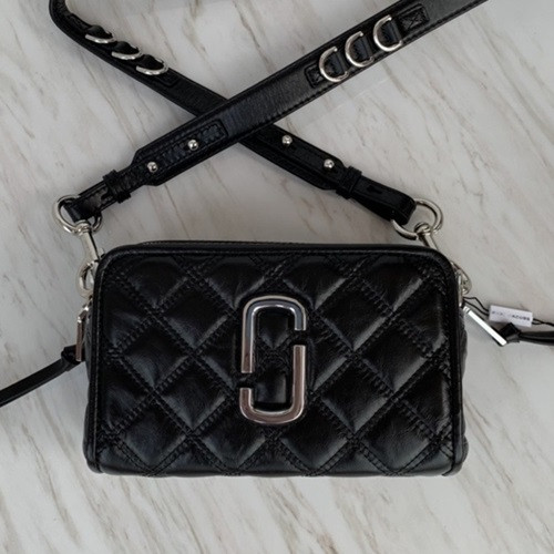 Mark Jacobs 2019 Leather Women Camera Shoulder Bag,21cm - 마크제이콥스 2019 레더 여성용 카메라 숄더백,MJB0149,21cm,블랙