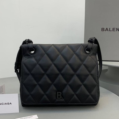 Balenciaga 2019 Leather Shoulder Bag,25CM - 발렌시아가 2019 레더 숄더백,BGB0524,25CM,블랙