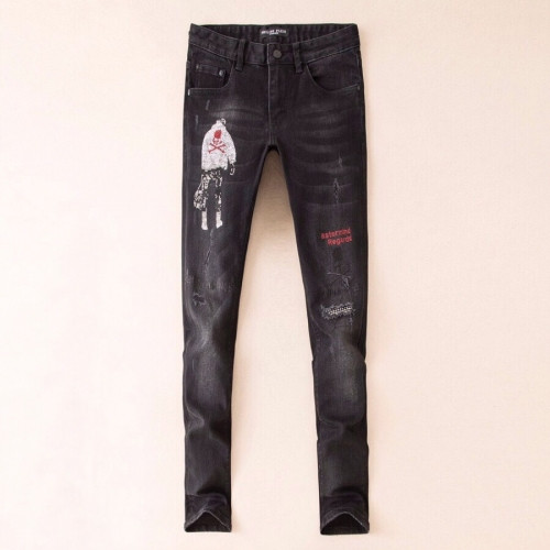Mastermind Japan Mens Graffity Denim Jeans - 마스터마인드 2020 남성 그래피티 데님 청바지 Mas0061x.Size(28 - 38).블랙