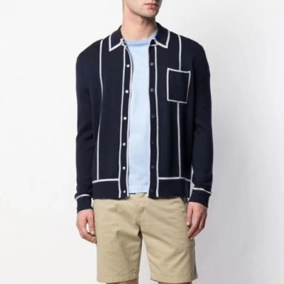 [에르메스]Hermes 2020 Mens Casual Cashmere Cardigan - 에르메스 2020 남성 캐쥬얼 캐시미어 가디건 Her0378x.Size(m - 2xl).네이비