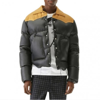 Loewe 2020 Mens Causal Goose Down Leather Jackets - 로에베 2020 남성 캐쥬얼 구스 다운 가죽 자켓 Loe0148x.Size(s - xl).블랙