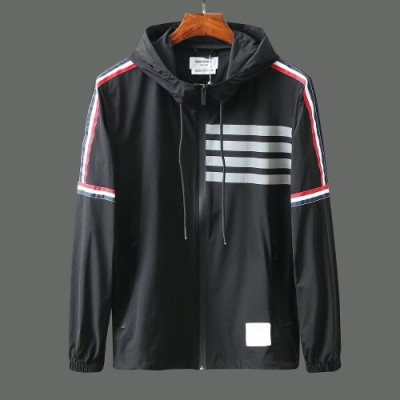 [톰브라운]Thom Browne 2020 Mens Casual Windproof Jacket - 톰브라운 2020 남성 캐쥬얼 방풍 자켓 Thom0486x.Size(m - 2xl).블랙