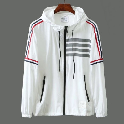 [톰브라운]Thom Browne 2020 Mens Casual Windproof Jacket - 톰브라운 2020 남성 캐쥬얼 방풍 자켓 Thom0487x.Size(m - 2xl).화이트