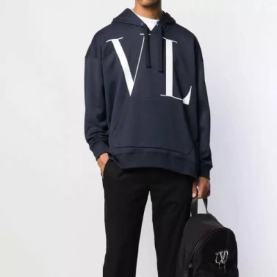 [발렌티노]Valentino 2020 Mens Logo Casual Cotton Hoodie - 발렌티노 2020 남성 로고 캐쥬얼 코튼 후디 Val0314x.Size(m - 2xl).블랙