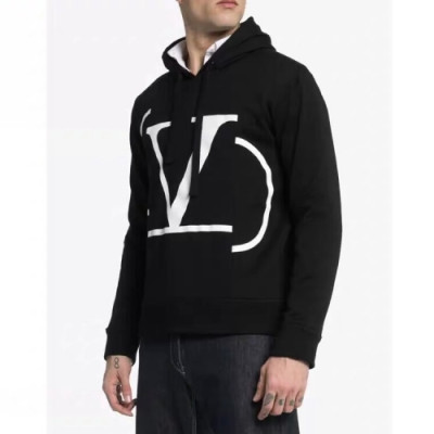 [발렌티노]Valentino 2020 Mens Logo Casual Cotton Hoodie - 발렌티노 2020 남성 로고 캐쥬얼 코튼 후디 Val0317x.Size(m - 2xl).블랙