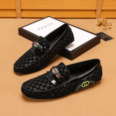 Gucci 2019 Mens Leather Loafer - 구찌 2019 남성용 레더 로퍼 GUCS0574,Size(240 - 270).블랙